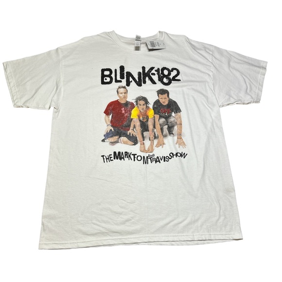 Hot Topic Shirts Nwt Blink82 Pop Punk Band White Tshirt Mens Xl